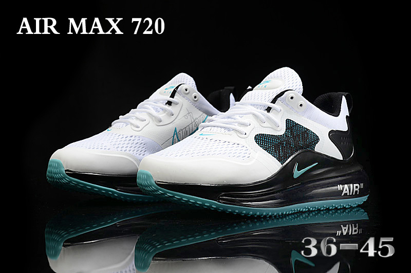 New Nike Air Max 720 White Black Jade Running Shoes